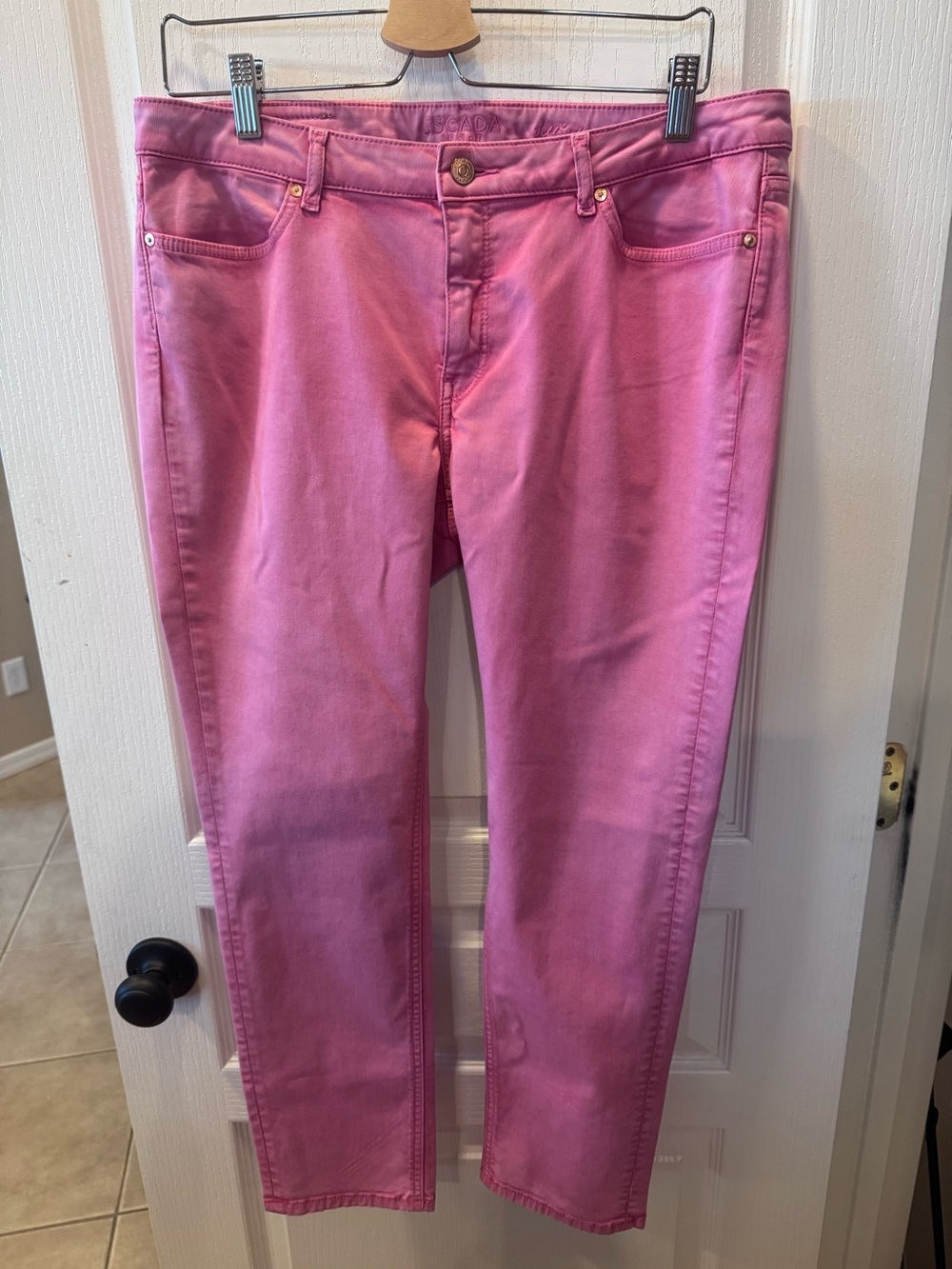 Escada Sport Escada Sport Pink Candy Crop Ankle PinkJegging Jeans Women's EU42